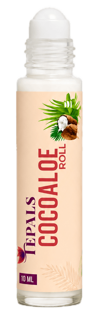 COCOALOE Roll-On bottle with coconut and aloe vera ingredients